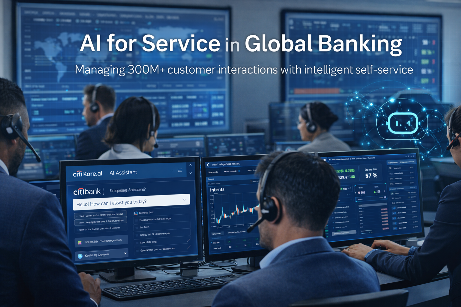 AI for Service in Global Banking: A Citibank Use Case